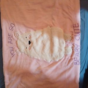 YOU ARE SO BEARY CUTE sherpa lined blanket